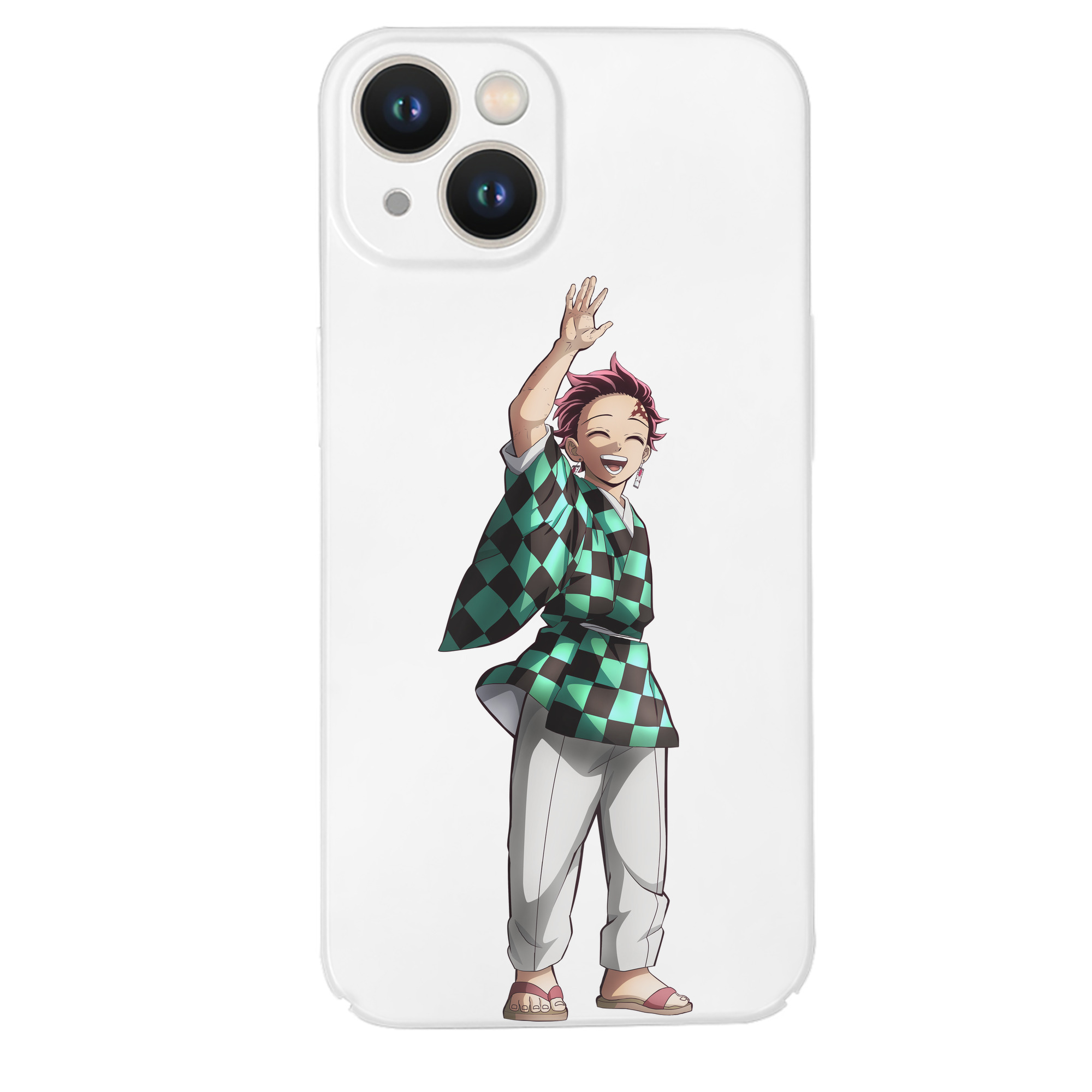 （画像用） 鬼滅の刃 竈門 炭治郎／かまど たんじろう Kamado Tanjirou 【iPhone 14シリーズ対応】ハードケース